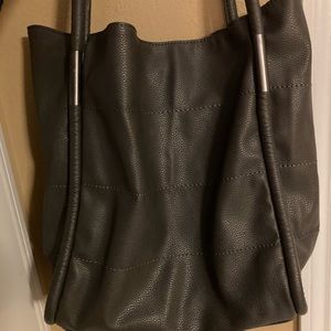 Vintage gray tote Neiman Marcus